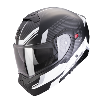 Scorpion Exo 930 Evo Sikon Matt Black White + Kit Bluetooth BT Mini